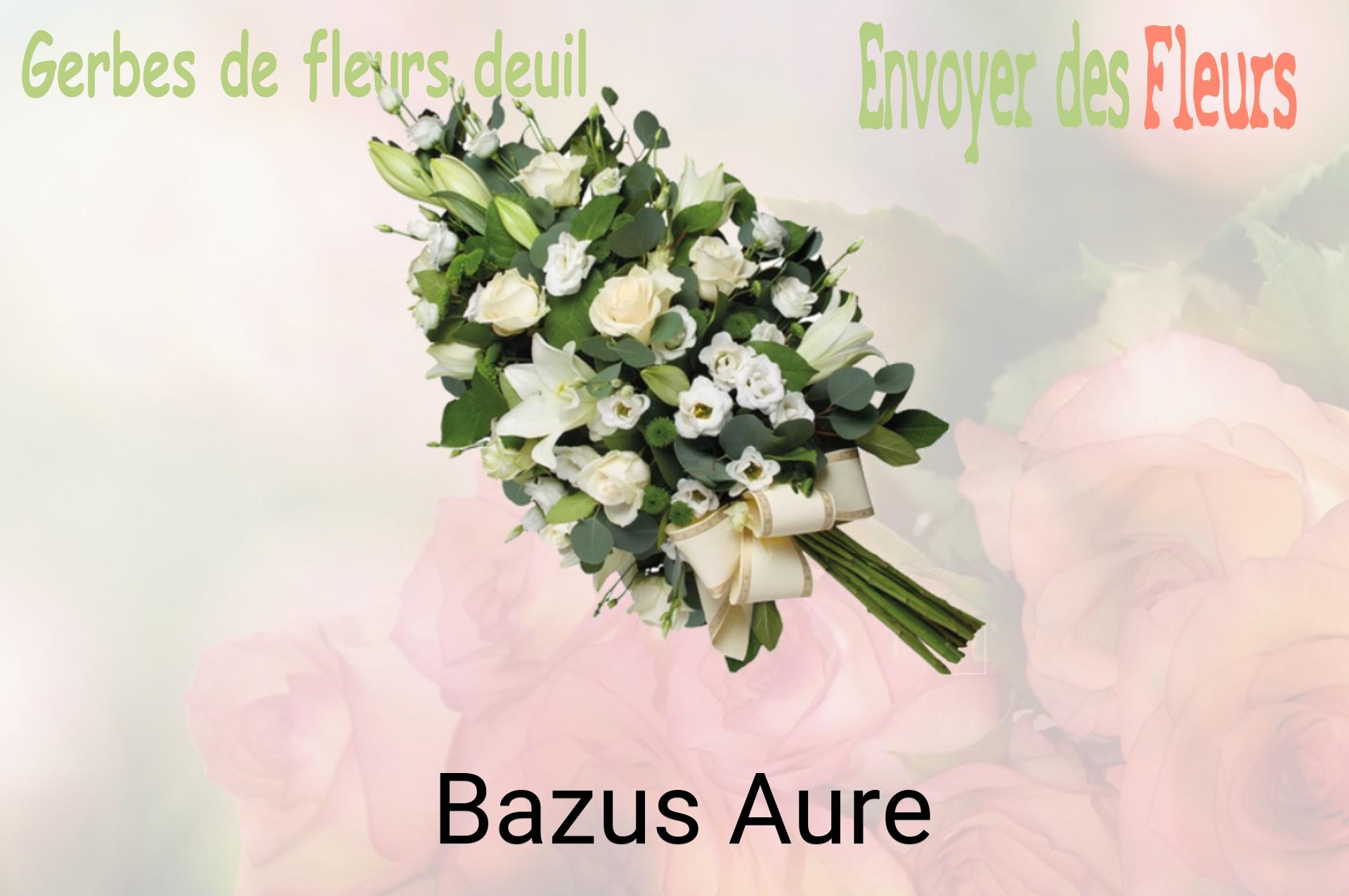 Gerbe de fleurs de deuil livrée à Bazus-Aure